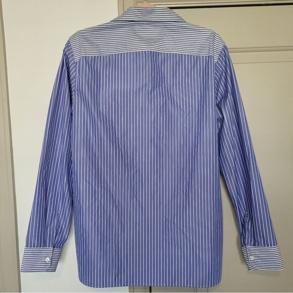 Theory Project Lucas Ossendrijver Men's XS Blue Multi Sleek Striped Shirt - Picture 6 of 12